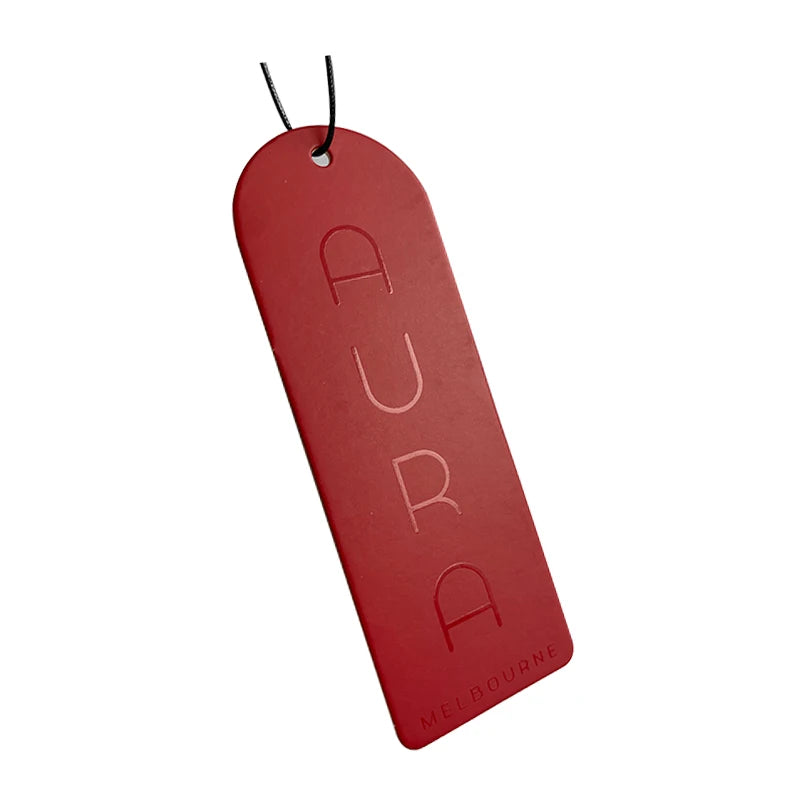 Custom Brand Logo Luxury Clothing Paper Hang Tag Label With String Pin Printed Cardboard Embossed Matte UV  Hangtag for Garme
