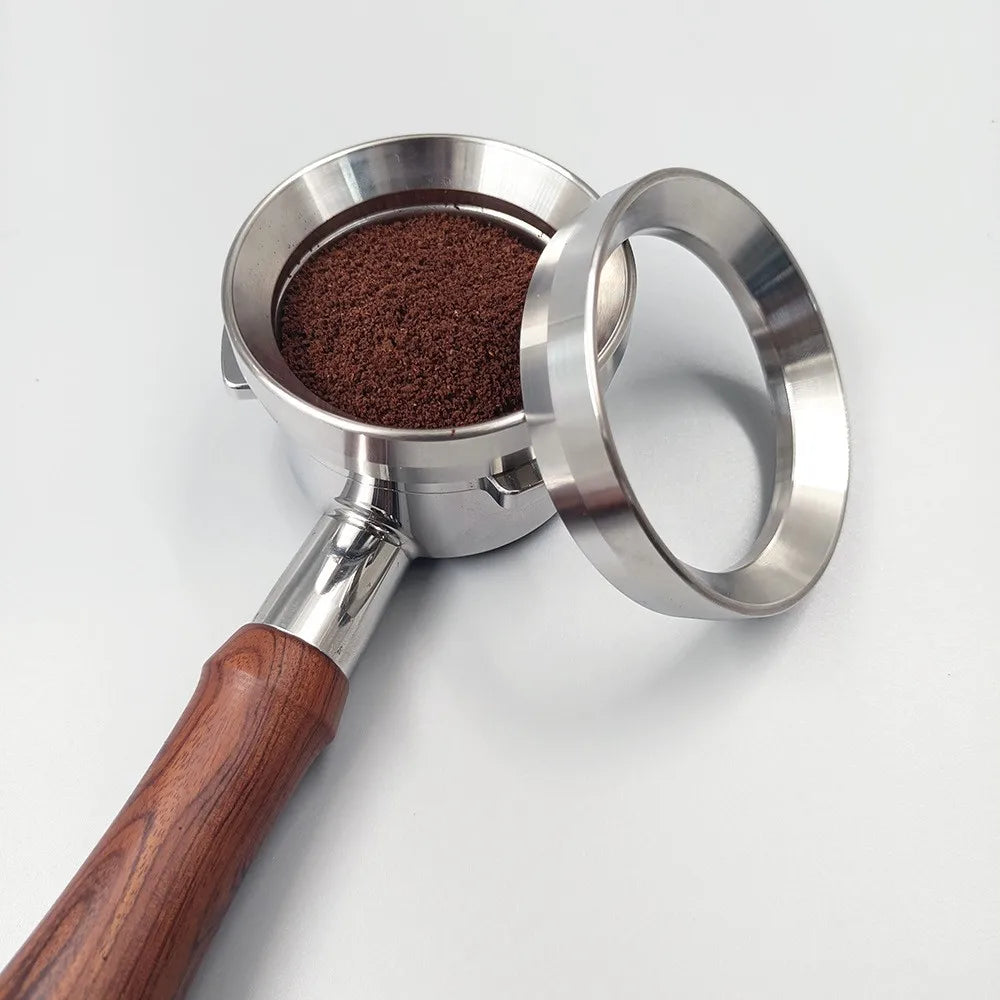 Best Selling Wholesale Stainless Steel Dosing Ring Espresso Barista Funnel Coffee Dosing Ring Coffee Machine Handle Portafilt