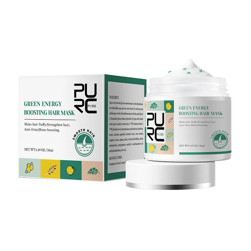 The Latest PURC Green Bead Treatment Cream Fluffy and Smooth Conditioner to Repair Green Bead Hair Oil