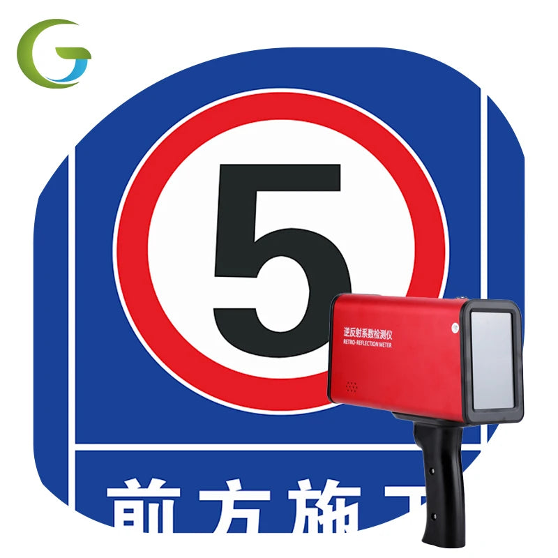 CGT GT-SR-006 One Key Calibration On-site Mobile Retroreflectometer Field Measurement Road Sign Reflective Testing 1 Year