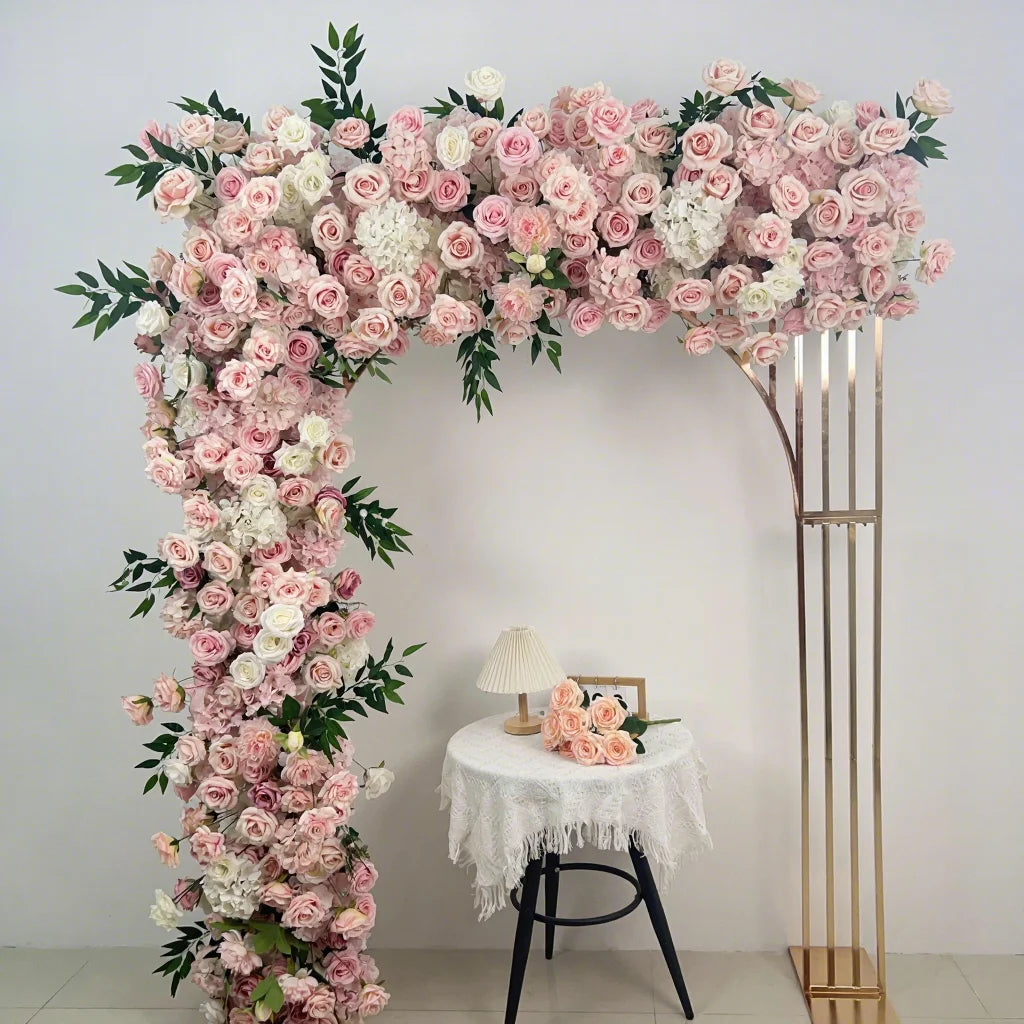 Artificial Flower Factory Best Selling Product Silk pink Flower Backdrop Wedding Decoration