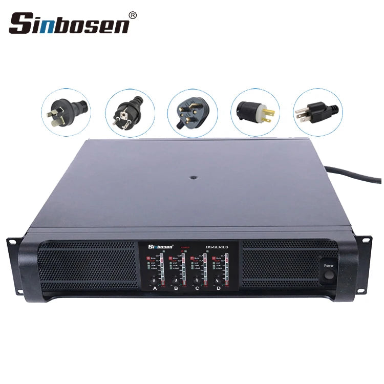 Class Td 4 Channel Sound Power Amplifier 2500w 10Q Professional Audio for 15 Inch Line Array