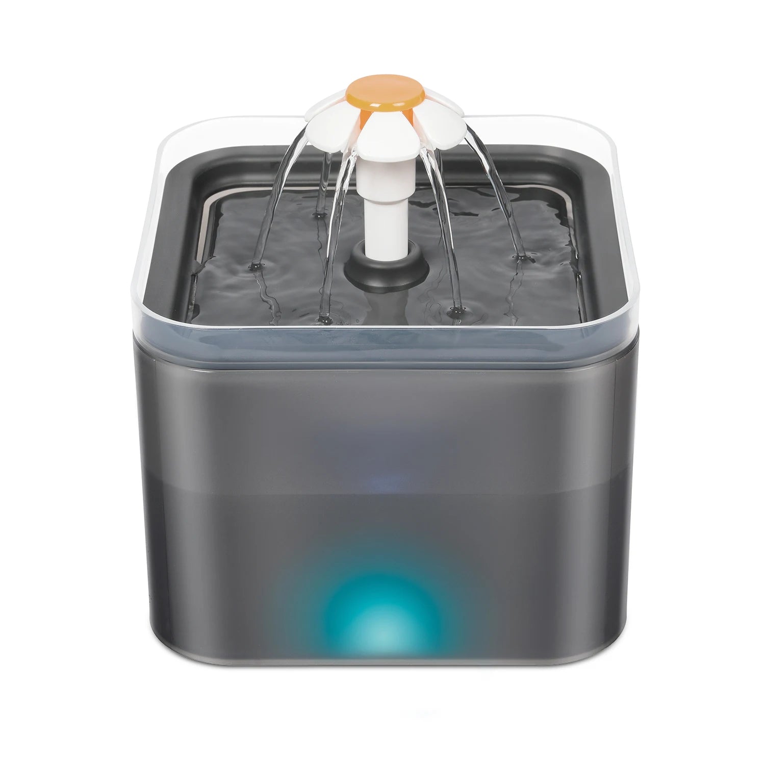 Cat Water Fountain Ultra Quiet  Automatic Drinking Water Dispenser Pet Water Fountain with LED Light 2L Capacity with Filter