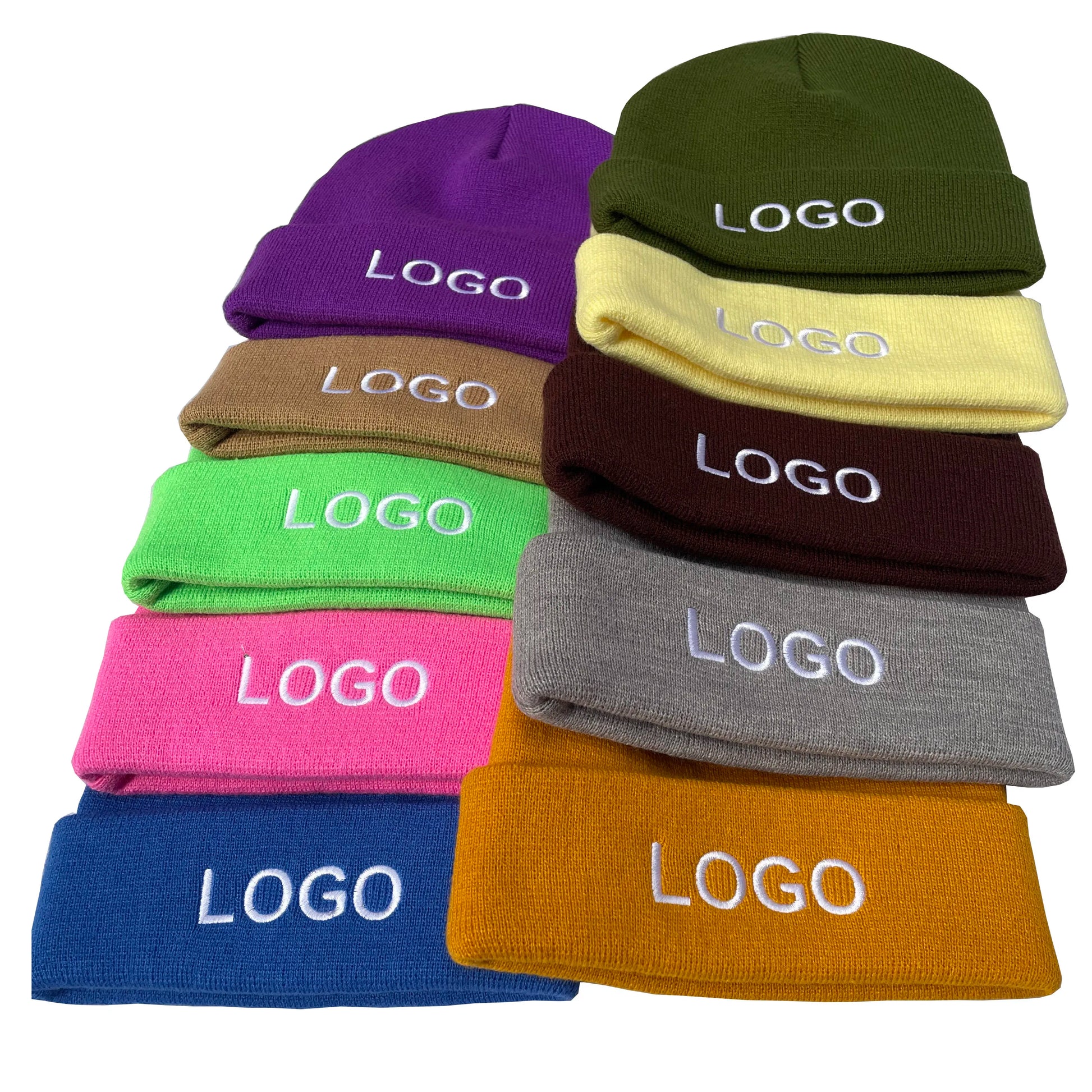 Manufactory Wholesale Blank Beanies Hat Custom Beanie With logo Solid Color Warm Cap Winter Beanie Knit Hat
