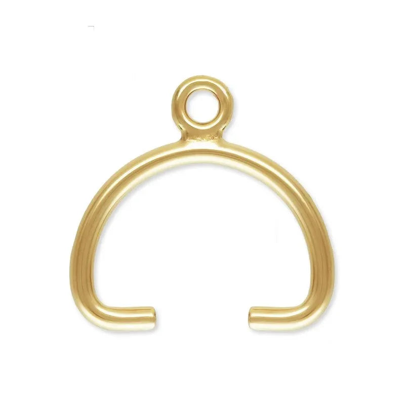 No Tarnish GF 14K Gold Filled Bead Buckle Clip Clasp for Necklace Jewelry Making Findings Accessories