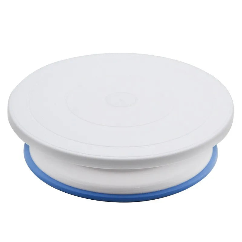 Rotating Silicone Cake Turntable Revolving Stand Cake Decorating Kit Display Stand Baking Tools for Father's Day & Christmas
