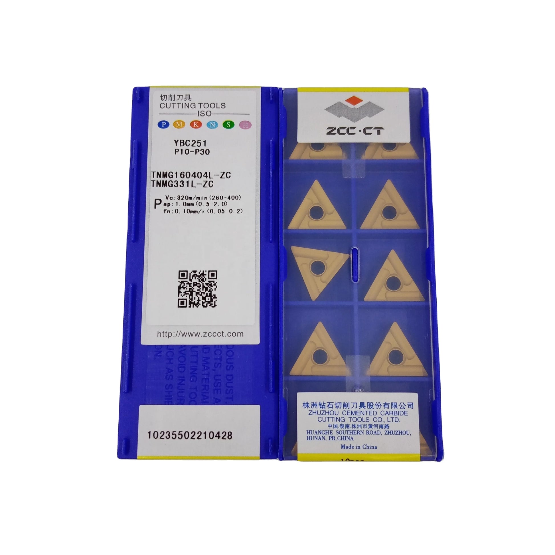 ZCC TNMG 160404 YBC251 TNMG160404L-ZC TNMG160404R-ZC Turning Inserts Carbide Inserts Cutter Lathe Processing for Steel MOQ:10