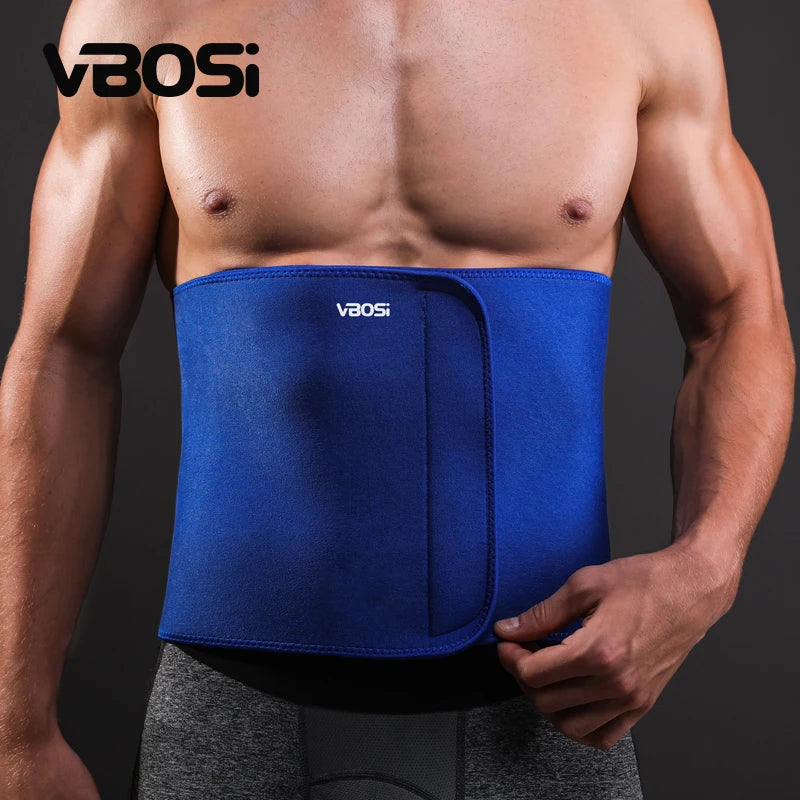 VBOSi 1 Piece Neoprene Adjustable Waist Support Abdomen Belt Trimmer Sweat Band for Gym Training