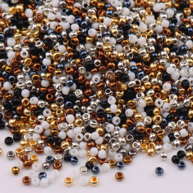 JC Crystal 1.5mm Crystal Seed Beads for DIY Factory Direct Sale 10g/bag Metallic Colour 15/0 Glass Seed Beads for Jewelry Mak