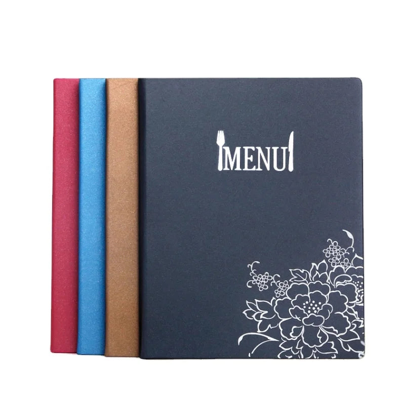 good quality Customized Leather Menu Cover Cafe Bar Restaurant Menu Holder Custom Logo Personalization