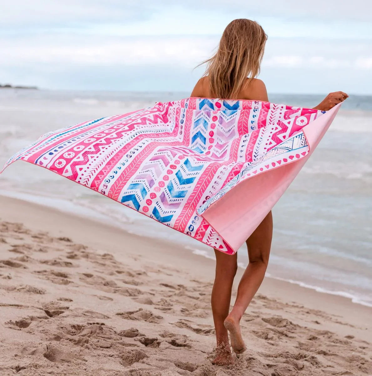 Sand Free Microfiber Beach Towel RPET  Available Quick Dry Large Sand Free Micro Fiber Beach Towels with logo