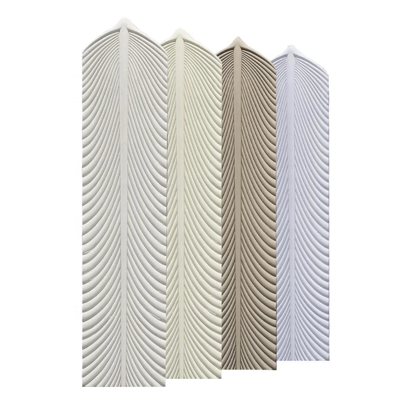 Support development Irregular decorative wall panels Lightweight waterproof environmentally friendly PU Feather stone