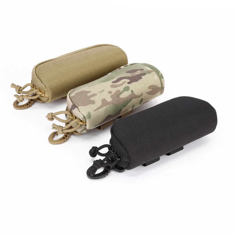 Portable Outdoor Tactical Hard Case Molle Zipper Sunglasses Carrying Bag Men's Hard Camouflage Case