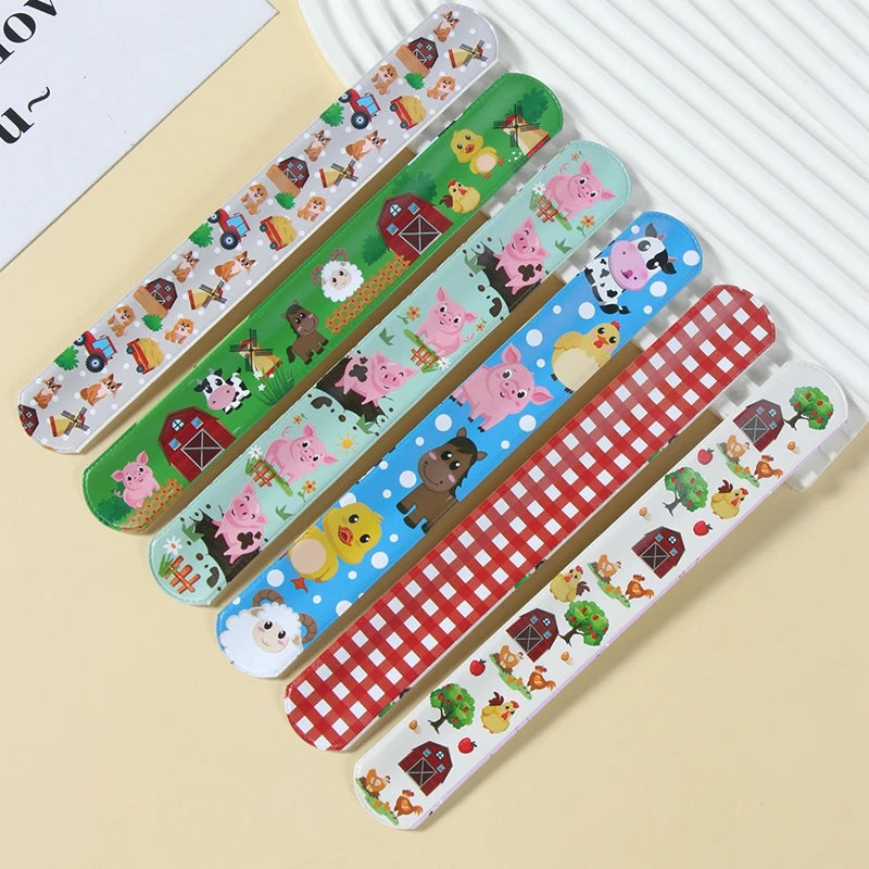 Wrist Strap Children Clap Ring Slap Bracelets Kids Snapping Rings Toy Children's Birthday Gift Party Product