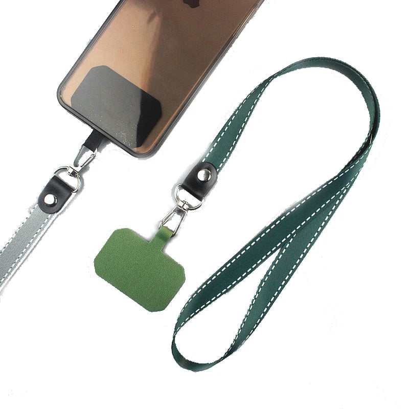 Universal Adjustable Detachable Necklace Lanyard Comfortable Fashionable Polyester PVC Cell Phone Strap Holder Digital Printe