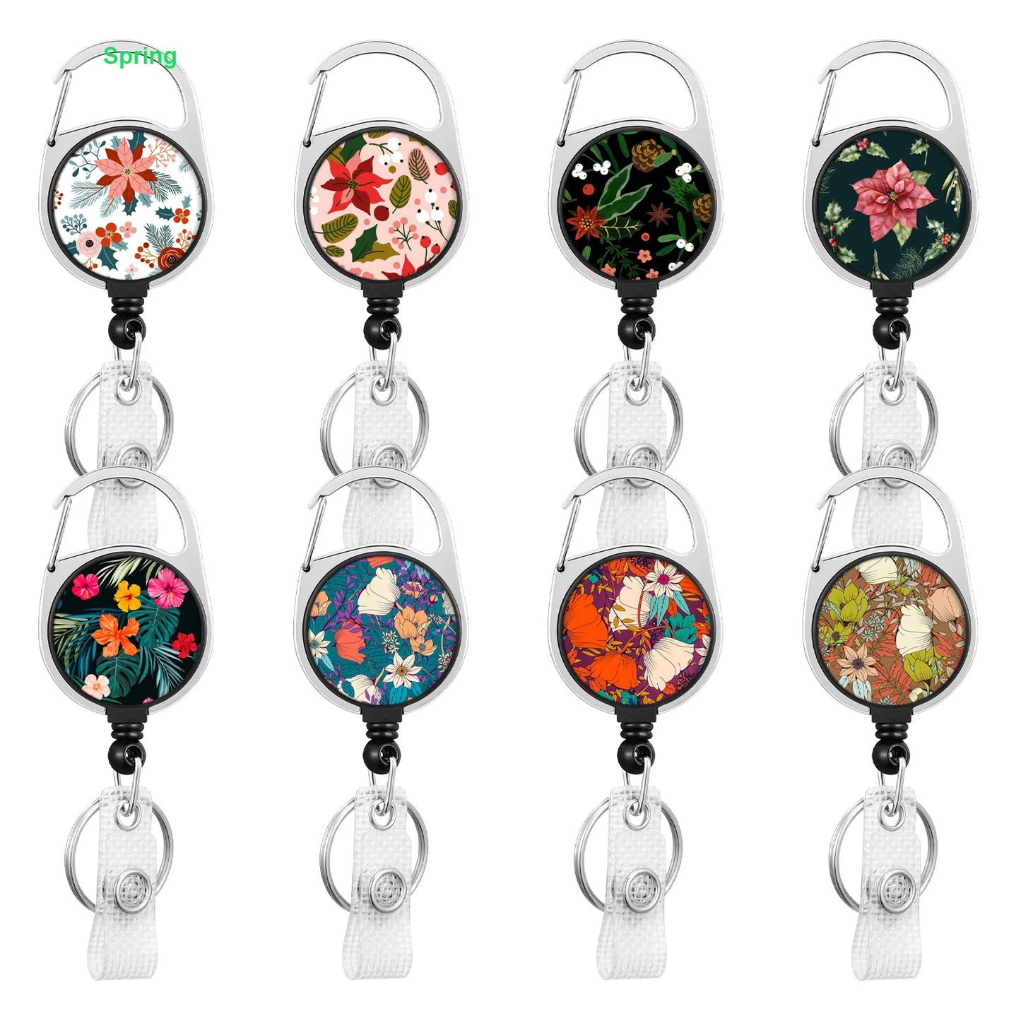 Top Sale Round Zinc Alloy Customized Doctor ID Card Clip Holder Certificate Button Retractable Nurse Badge Reel