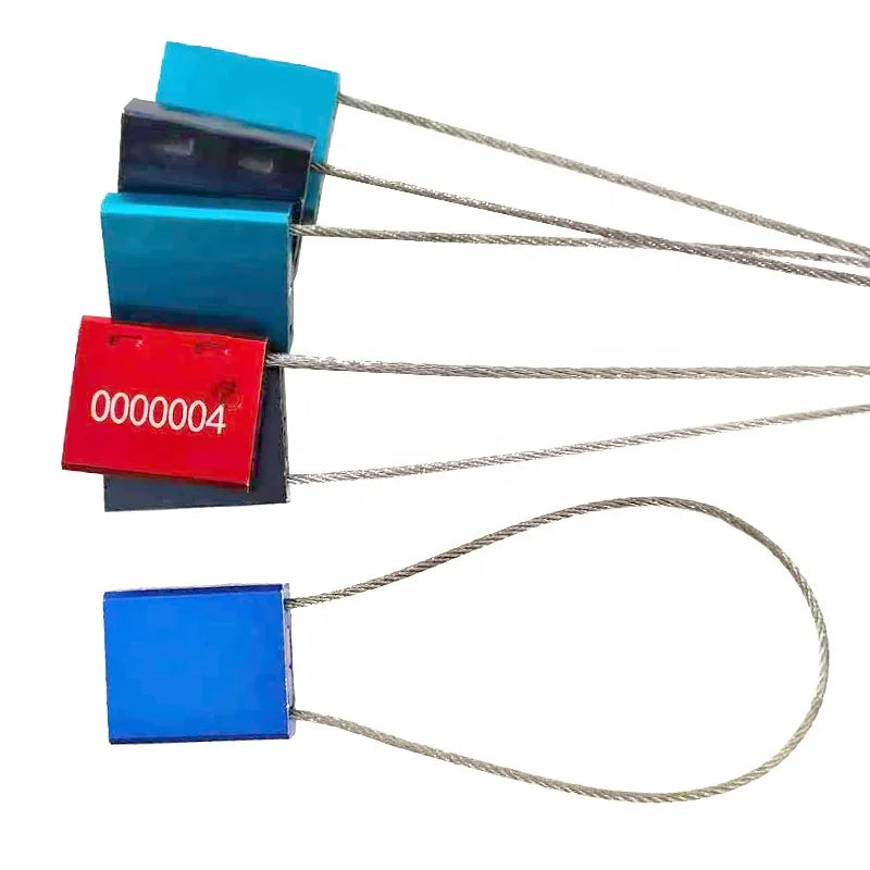 Hot Sell Custom Disposable Tamper Proof  Aluminum Galvanized Steel Wire Flat Security Truck Cable Container Seal