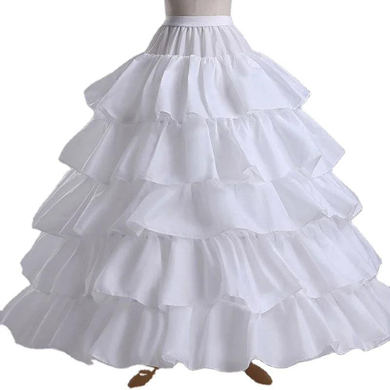 Western Style Children's Underskirt Flower Girl Dress Use Petticoat Fluffy White Adjustable Kid Petticoat Dress for Wear