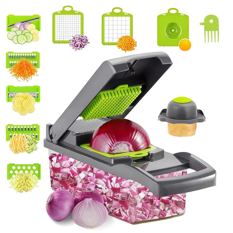 Vegetable Slicer 12 in 1 Vegetable Chopper Cutting Chopper Vegetable Slicer Set