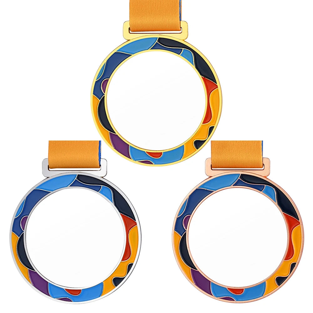 Manufacturer Design Your Own Cartoon Cute Children's Medals Transparent Acrylic Medal Marathon Football Sport Games Award Tro