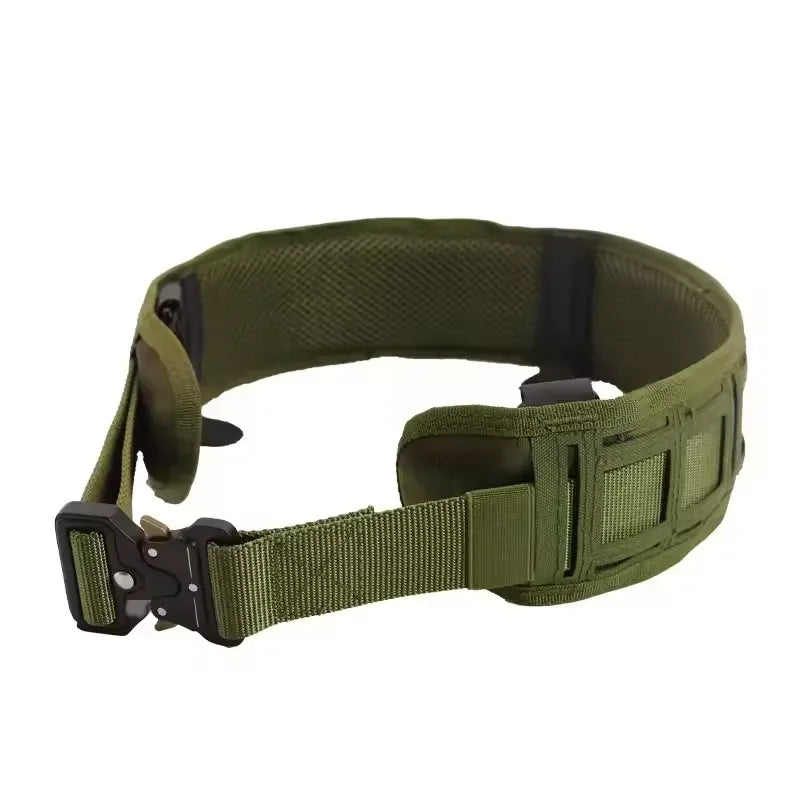 Quick Release Buckle Tactical Security Duty Waist Belt Molle Padded Gun Utility Battle Belt