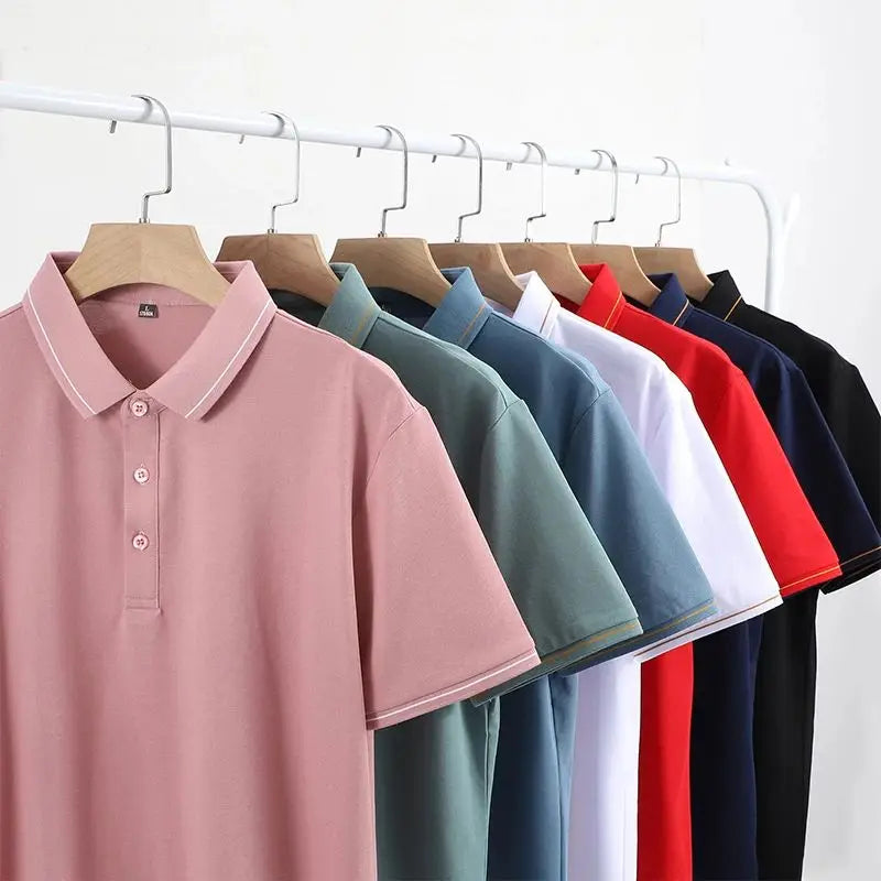 Pullover Polo Shirt for Logo Embroidery Customized Unisex Plain Ladies Golf T Shirt 190G 51% Cotton 49% Polyester Tshirt for 