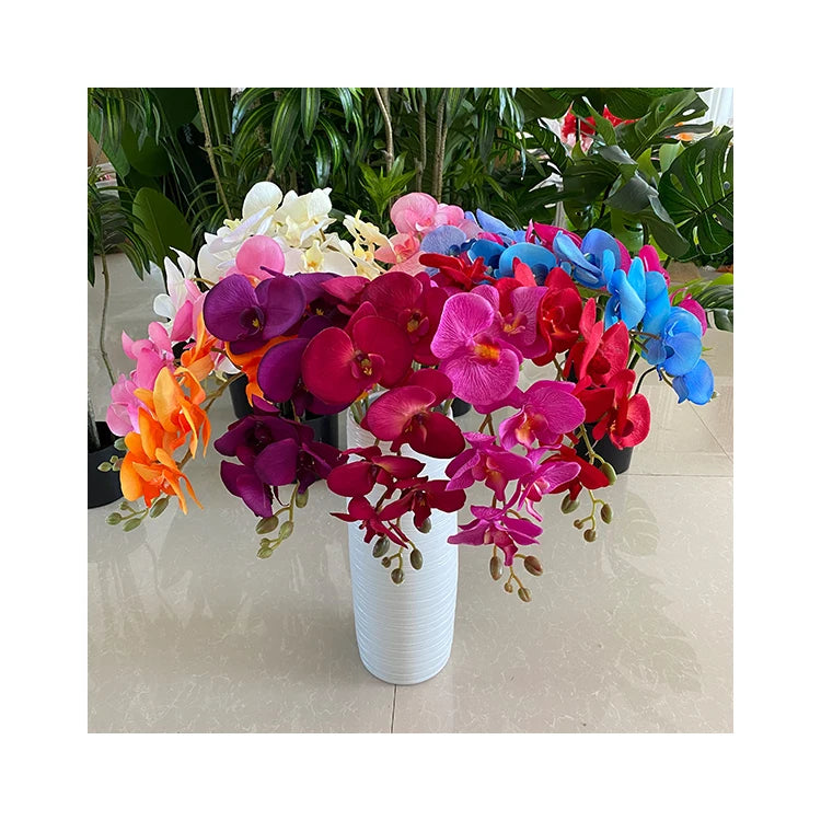 Centerpiece Flower Wedding Flowers Artificial Decorative 8 Peach Skin Butterfly Orchids