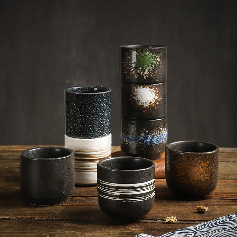 Classical Japanese Style Coffee Ceramic Mug Cup Wholesale Elegant 200 ml Coffee Cup Ceramic Coffee Mug