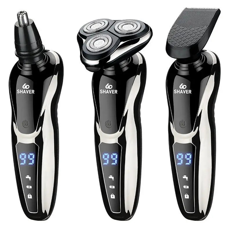 NEW USB Charging Rechargeable Electric Shaver 3 1 Hair Trimmer Nose Hair Clipper Twin Blade Stainless Steel Waterproof for Me