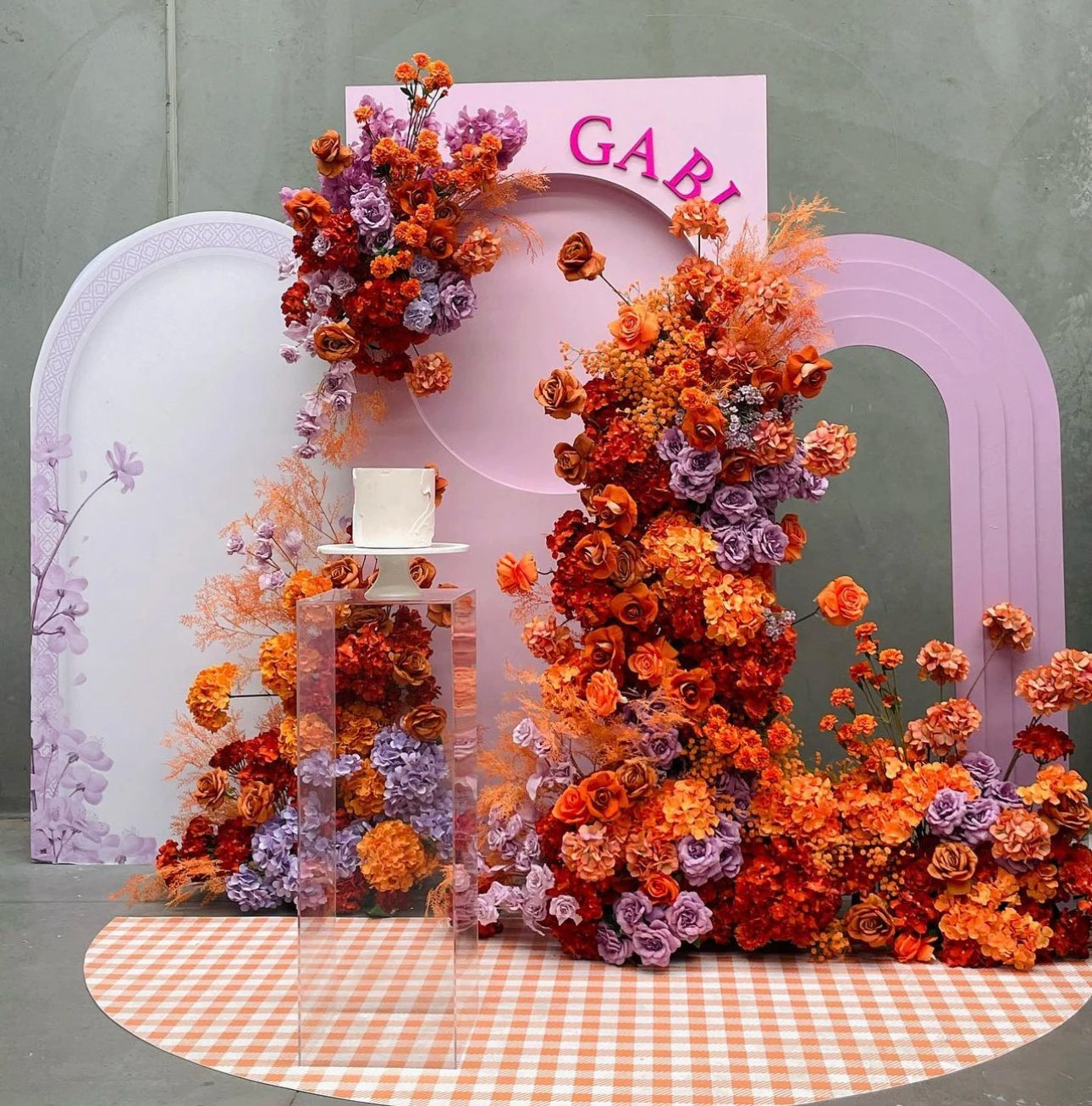 Factory Custom Custom 170cm Size Flower Wall Backdrop Natural Touch Wedding Decoration Artificial Flower for Backdrop