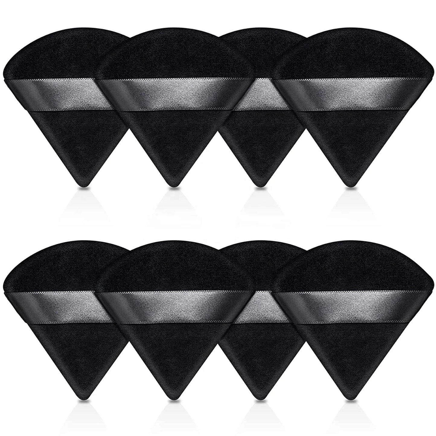 Custom Logo Cosmetic Foundation Sponge Makeup Puff Soft Triangle Powder Puff Velour Face Loose Powder Sponge Puff