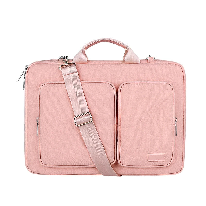 Hot Sale Custom logo Shoulder Travel Laptop Bags Waterproof Polyester Laptop Briefcase with Portable Unisex Laptop Sleeve
