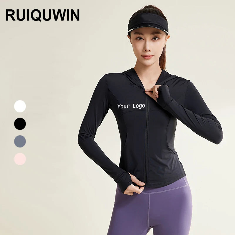 RUIQUWIN Custom Summer New Sunscreen Clothing Anti-UV Ice Silk Jacket Sun Proof Clothing Protection Jackets for Girls