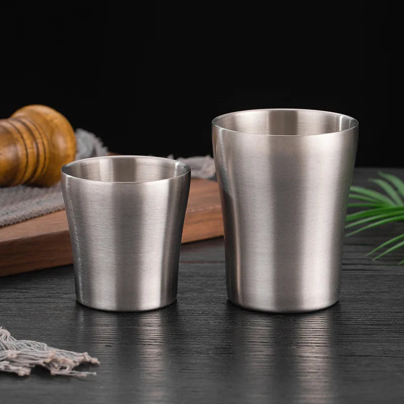 Stainless Steel Double-Wall Insulated Pint Glasses for Hot or Cold Beverages for Coffee or Beer Great for Back to School