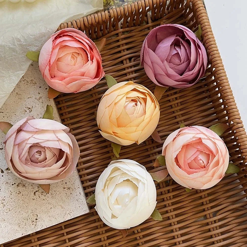 New Trendy Artifical Flower Hair Clip Vintage Holiday Style Big Flower Side Clip Party Beach Hair Accessories for Women Hairp