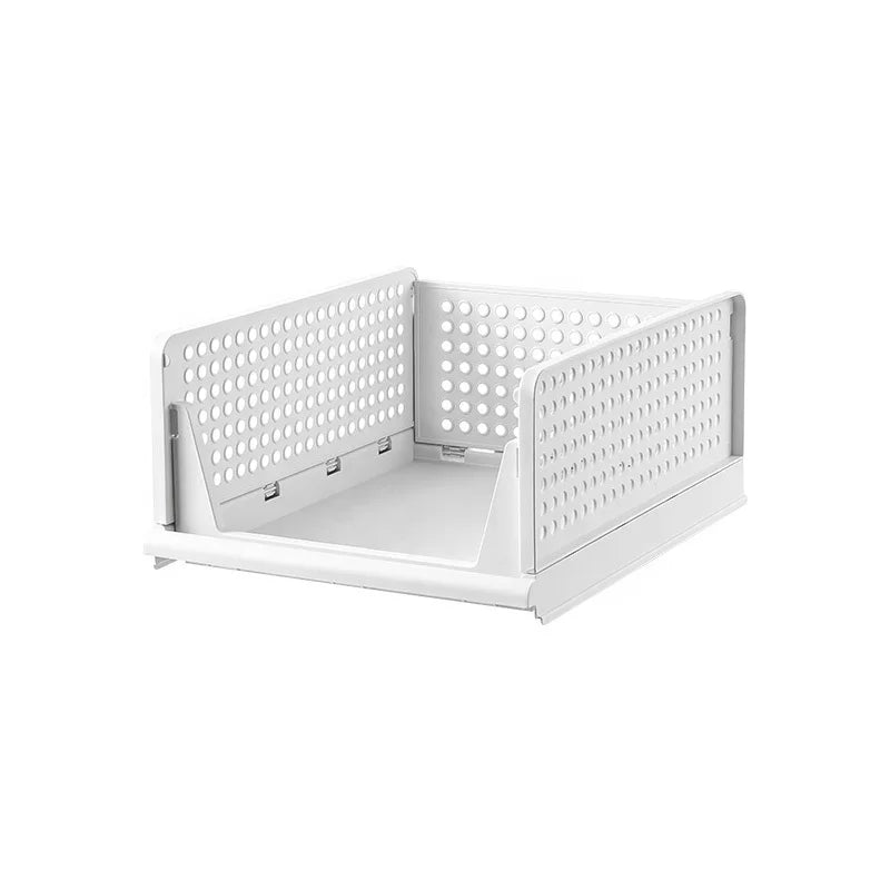 Hot Selling Stackable Wardrobe Storage Box Plastic Storage Boxes for Clothes Storage Shelf Drawer Wardrobe Clothes Organizer