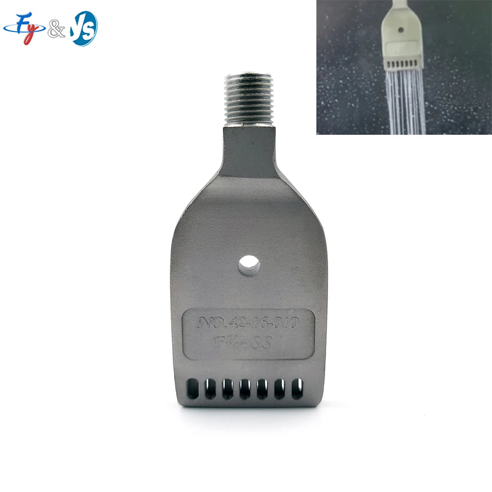 YS TF-F42 Air Jet Nozzle for Paper & Pulp Industry 42mm Double-Row Compressed Air Knife Nozzle Double-Row 8 Holes Air Nozzle