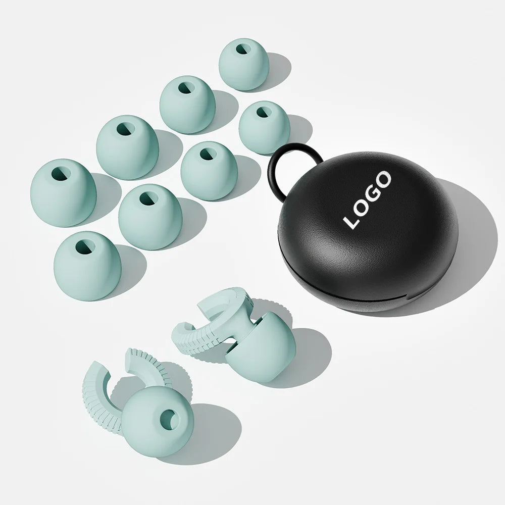 Wholesale Custom Logo Sound Reducing Safety Hearing Protection Sleeping Silicone Earplugs Ear Plugs for Sleeping