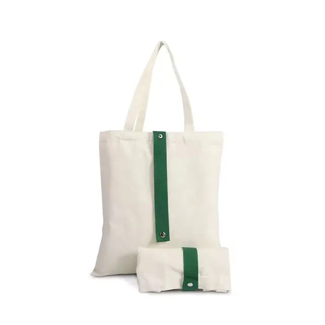 Eco-Friendly Foldable Shopping Bags Reusable Tote Bags Cotton Durable Recycled Supermarket Grocery Bags