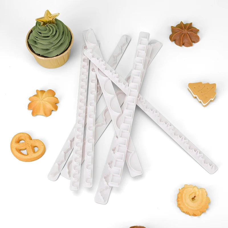 2024 Customized Tools for Biscuits Handmade Kitchen Baking Tools Cookie Cutter Mold for Cookies-making Skirt Edge Embossed St