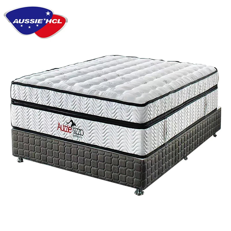 Hot Selling Modern Bedroom Massage Colchao Mattress California King Queen Size Compress Pocket Spring Memory Foam Mattress