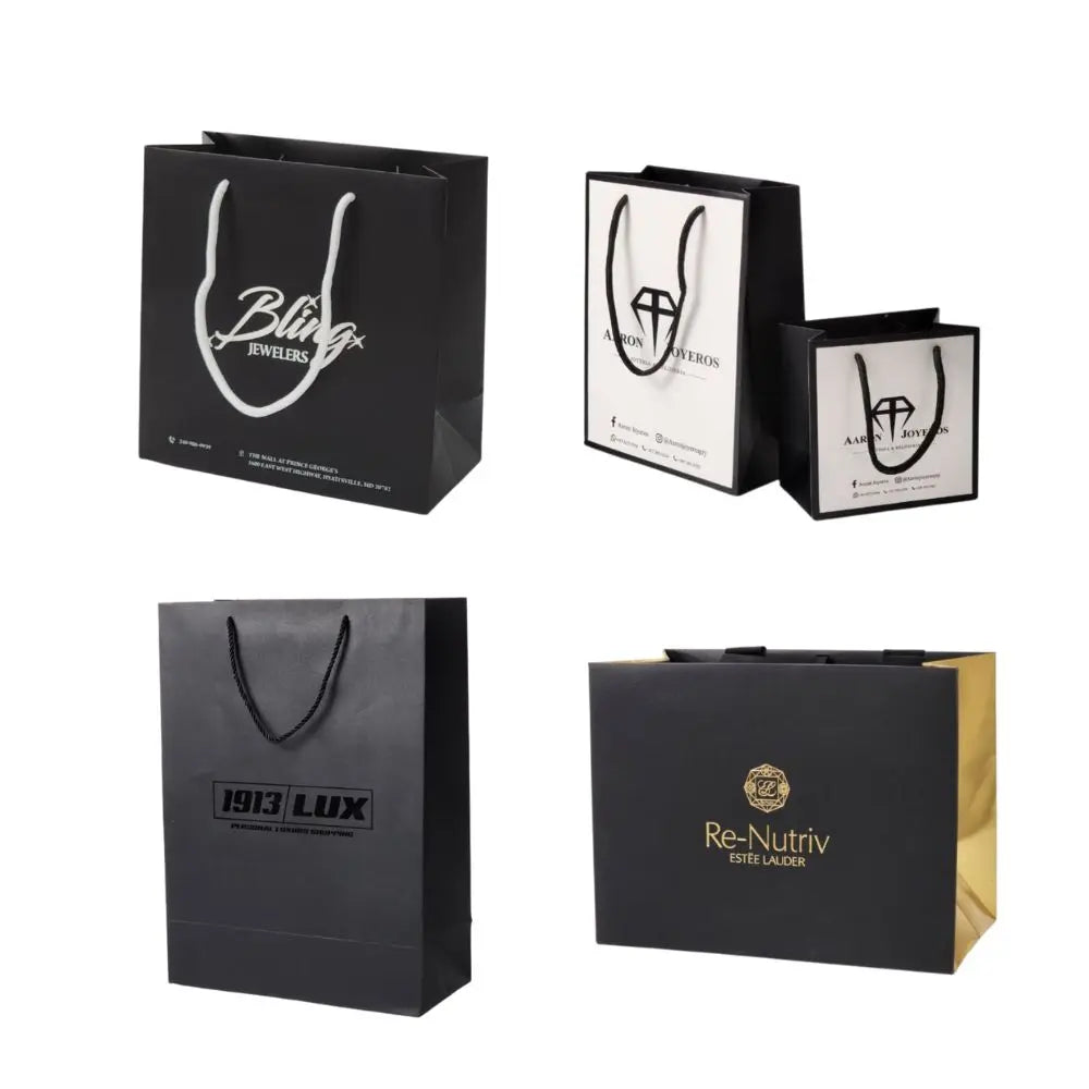 Customized Packaging Printing Paper Bags With Your Own Logo Printed Luxury Retail Gift Packaging Bag