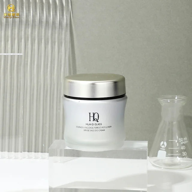 30g 50g 100g Cream Glass Jar Deluxe  Body Custom Cream Jar