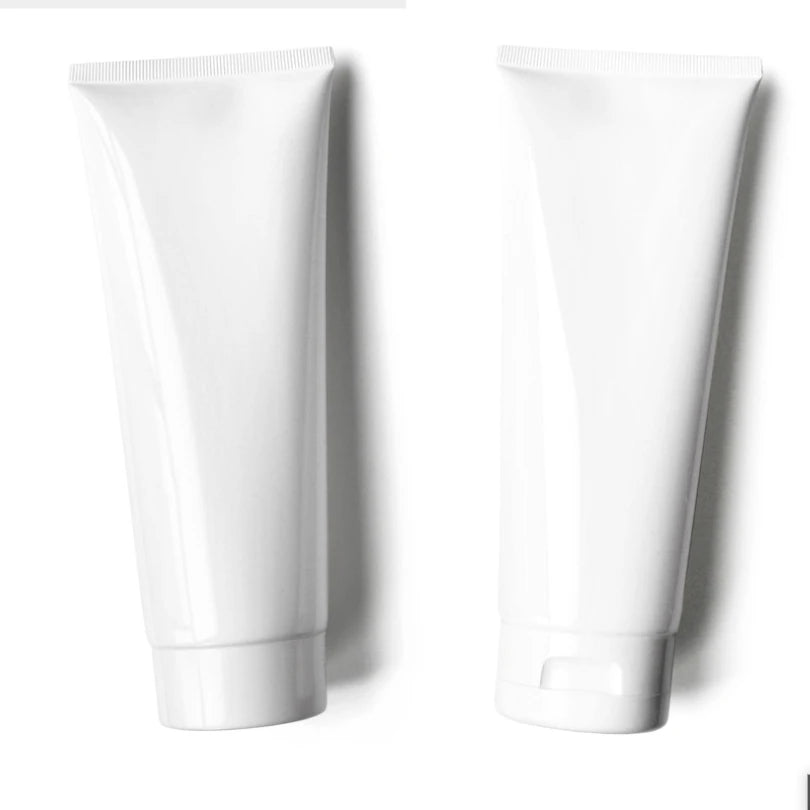 Custom Size 10ml 15ml 30ml 40ml 50ml 60ml 80ml 100ml Squeez Bright White Soft Tube Cleanser PE Packaging Screw Lid for Cosmet