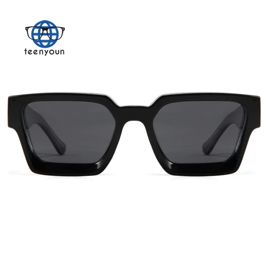 Teenyoun 2024 Top Thick Frame Wide Leg Polarized Sunglasses Men's Punk Tr90 Frame Sunglasses Wholesale