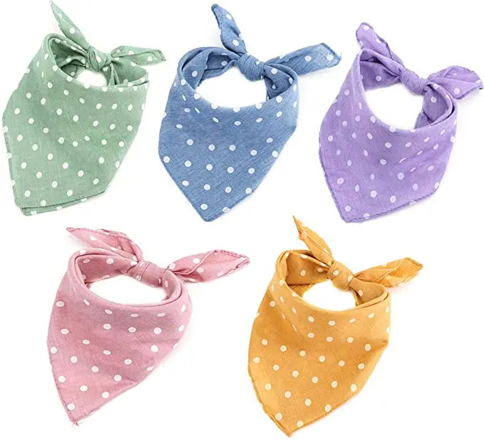 Wholesale Manufacturer Custom Pet Bandana With Logo Multiple Patterns Dog Cotton Bandana