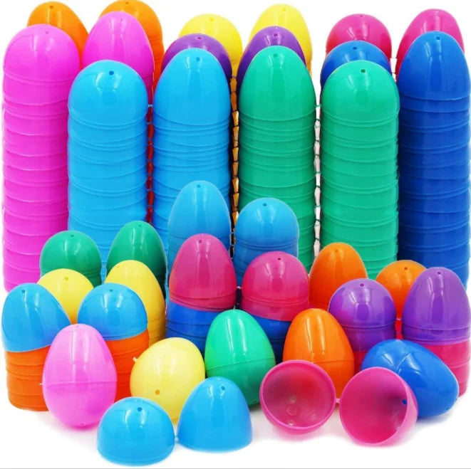 Wholesale Easter Bright Clear Egg Plastic Empty Toys Openable Refillable Cup Bunny Easter Egg Party Festival Decorations Gift