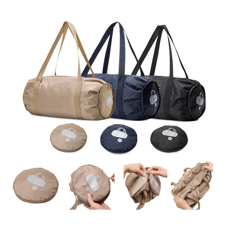 Unisex Folding Exercise Fitness Messenger Bag Portable Short-Distance Business Luggage Dry Wet Separation Fashionable Yoga Ba