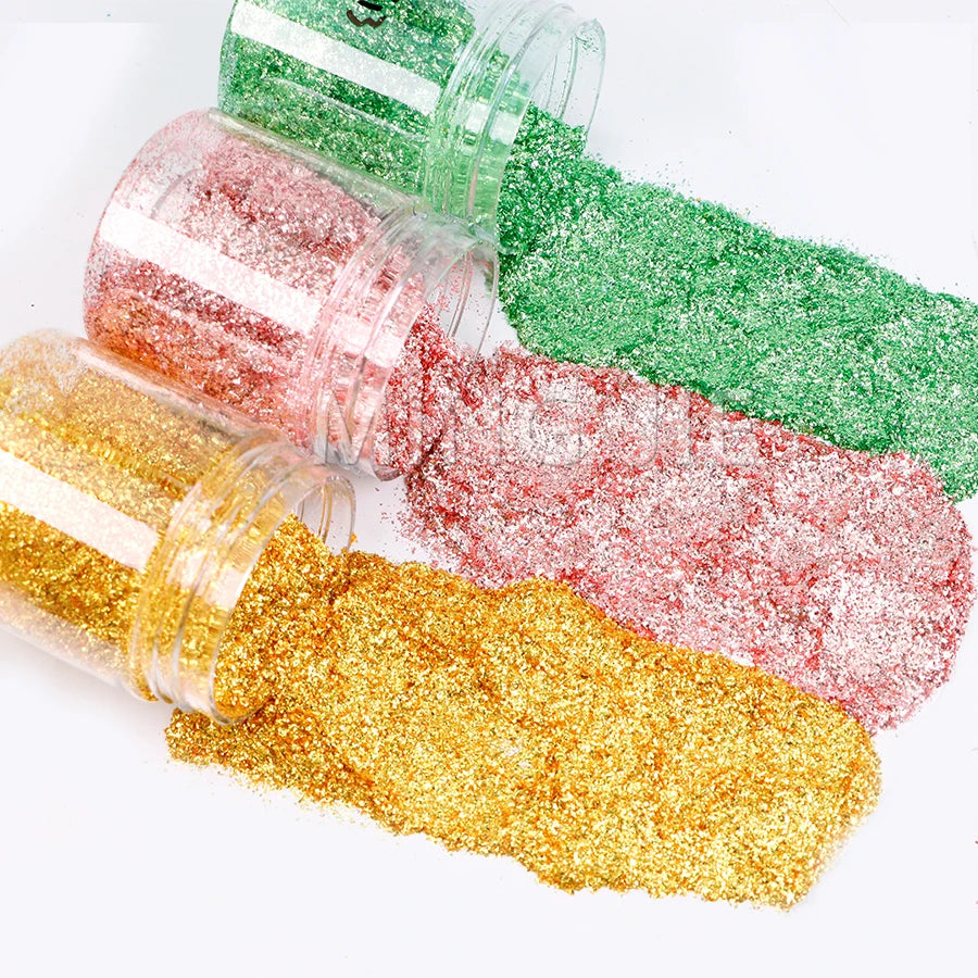 Superior Quality 1*1 Ultra Thin Irregular Sterling Glitter Flakes New Solvent Resistant for Nail Gel Polish for Craft and DIY