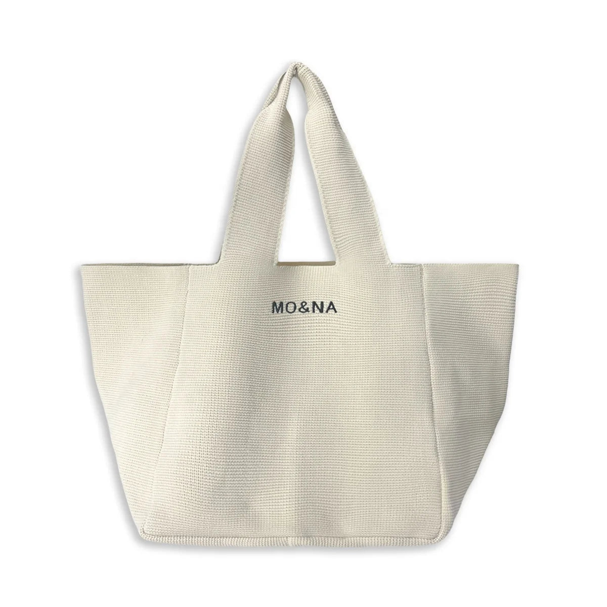 2024 Custom Logo Women's Large Capacity Tote Bags Durable Knitted Shoulder Bags for Spring Travel Shopping Portable Stylish f